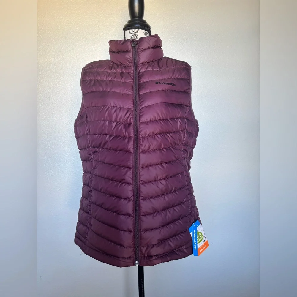 Columbia Women's Dark Purple Quilted Vest - Picture 2 of 14